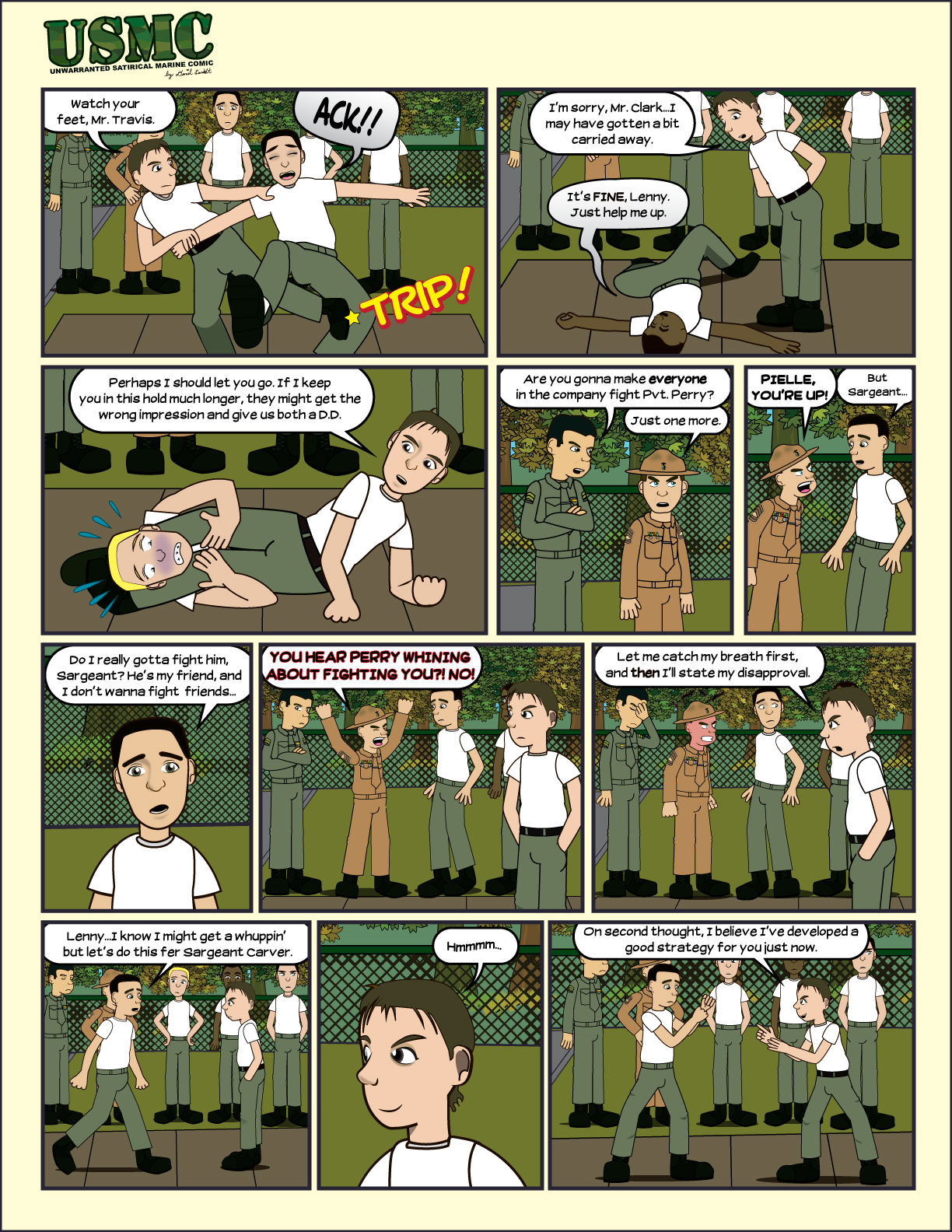 Page 6 of the comic USMC